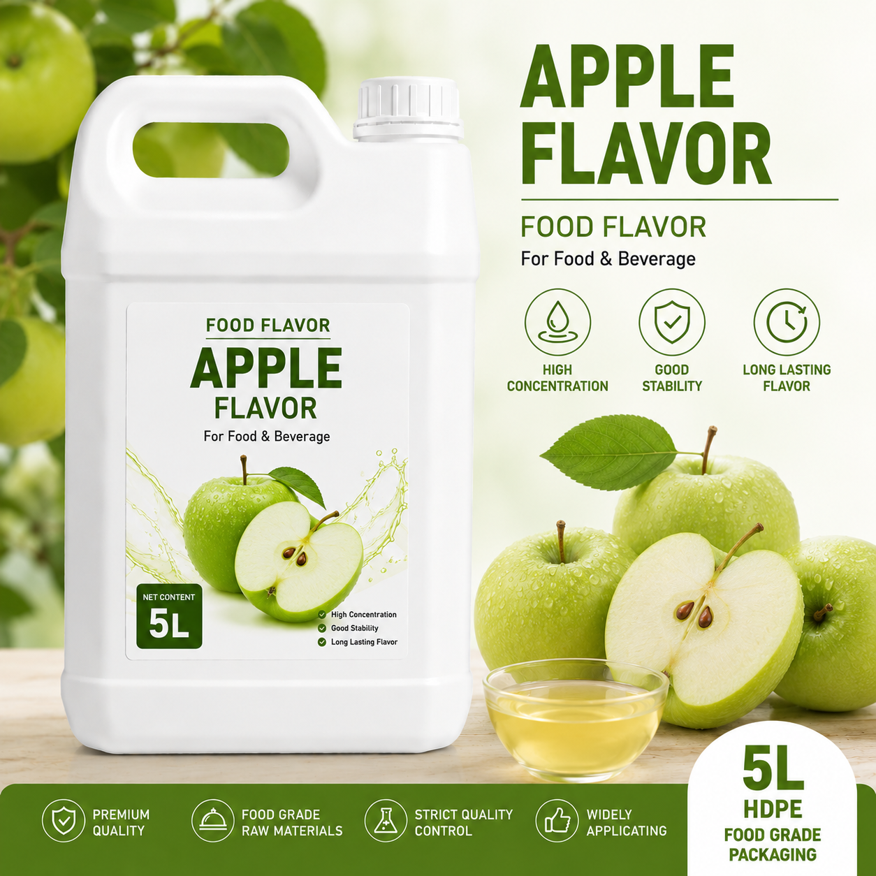 Xi’an Taima Apple Food Flavor Bottle Packaging Front View Xi’an Taima Apple Food Flavor Bottle Packaging Front View